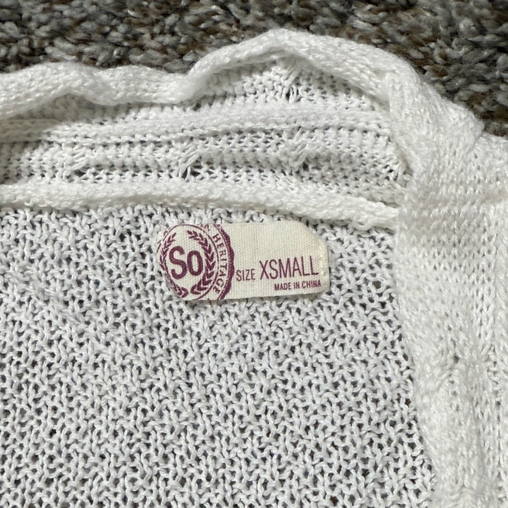 SO Cream Open-Front Cardigan - Picture 2 of 6